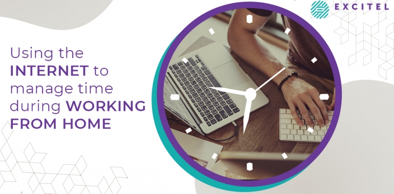 Using the internet to manage time during working from home