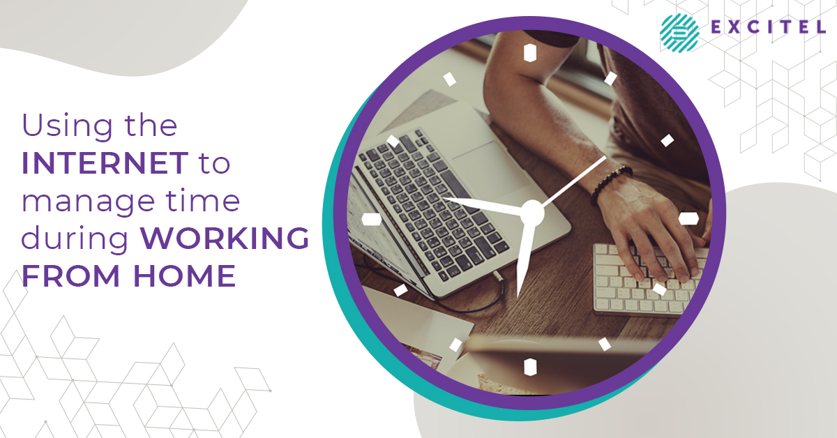 Using the internet to manage time during working from home
